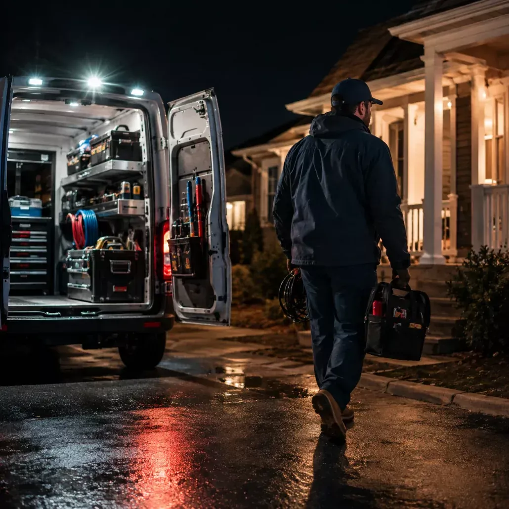 Emergency electrical and plumbing service